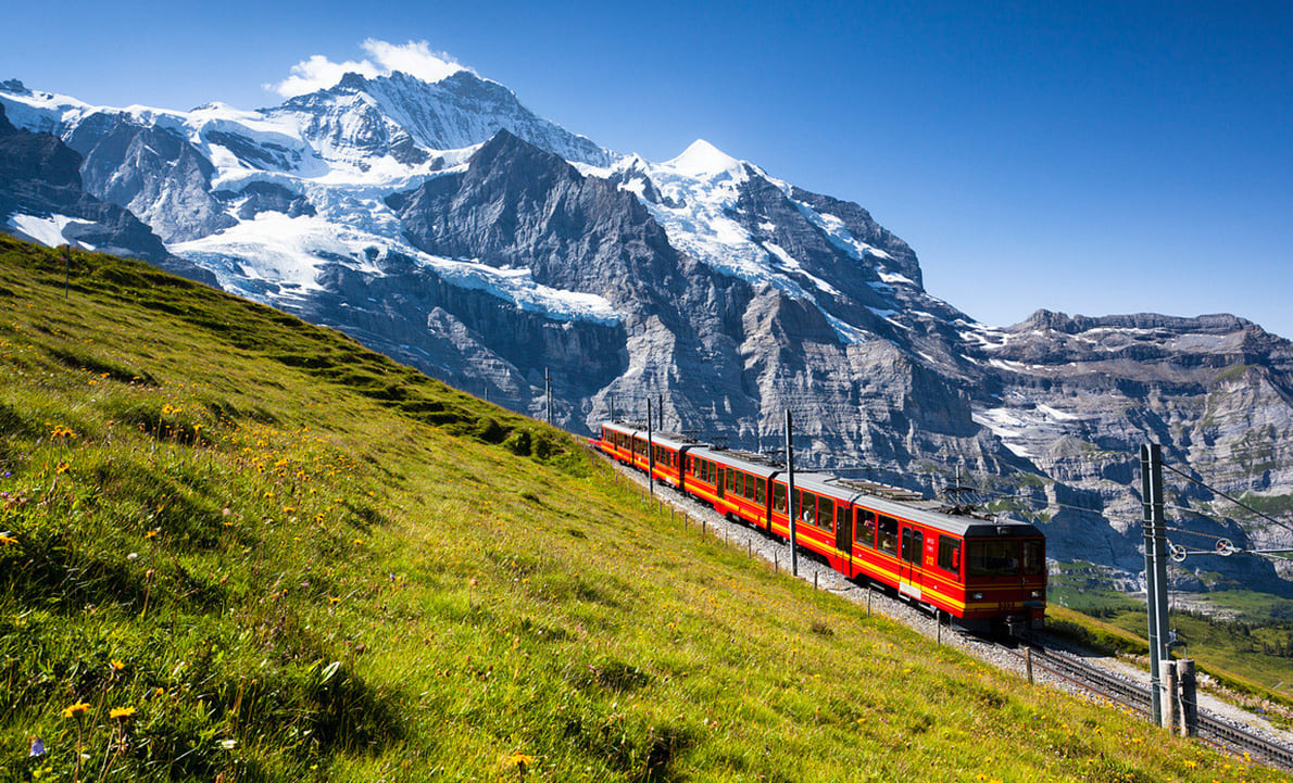 Weg zum Jungfraujoch